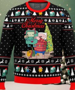 Merry Christmas BMO Finn Aventure TimeUgly Christmas Sweater
