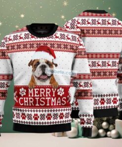 Merry Christmas Bulldog Dad Mom Ugly Christmas Sweater Family Merry Christmas Bulldog Dad Mom Ugly Christmas Sweater Family