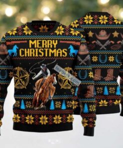 Merry Christmas Cowboy Lovers Ugly Sweater