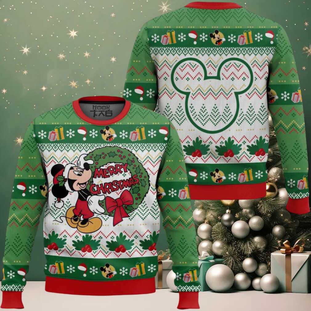 Merry Christmas Mickey Mouse Ugly Christmas Sweater Merry Christmas Mickey Mouse Ugly Christmas Sweater