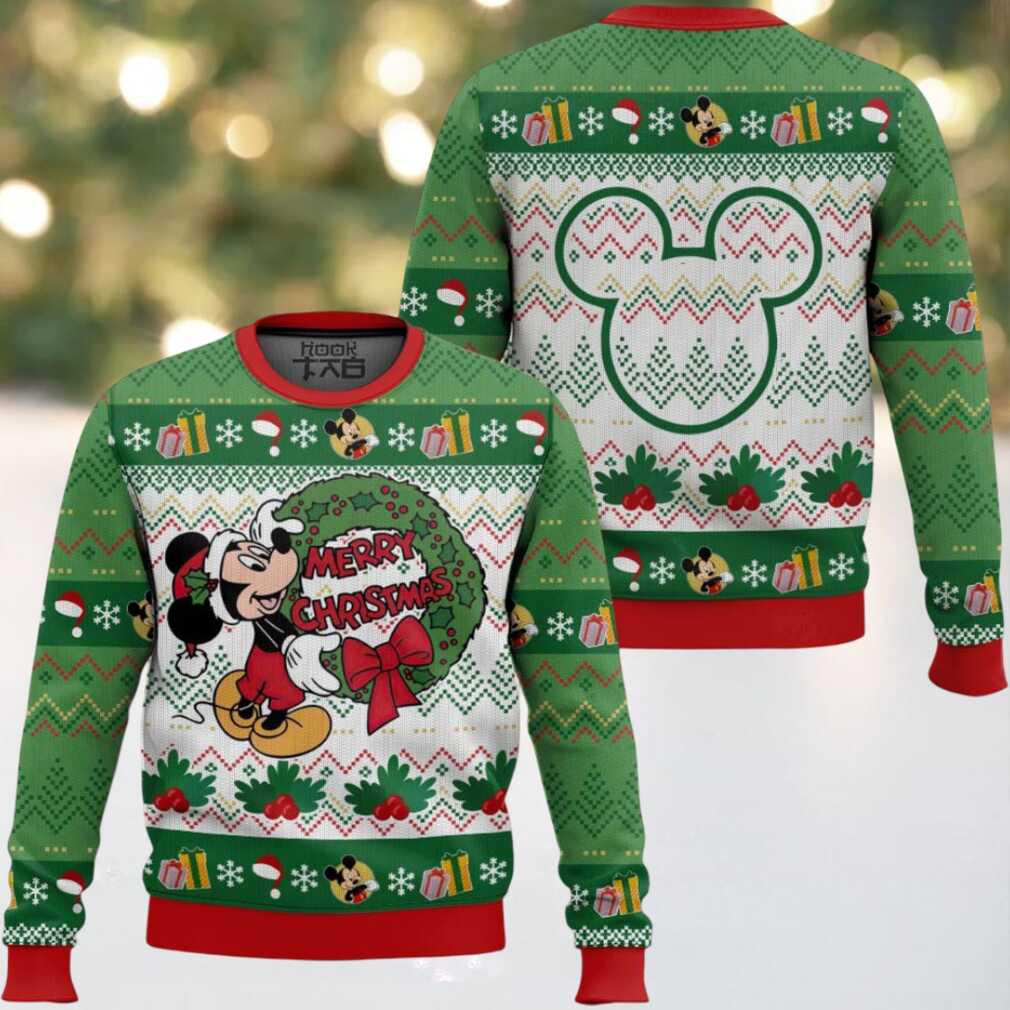 Merry Christmas Mickey Mouse Ugly Christmas Sweater Merry Christmas Mickey Mouse Ugly Christmas Sweater