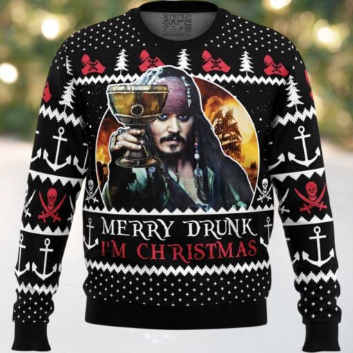 Merry Drunk I’m Christmas Pirates of the Caribbean Ugly Christmas Sweater