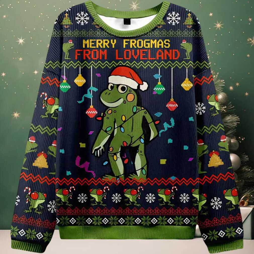 Merry Froghas From Loveland Ugly Christmas Sweater Merry Froghas From Loveland Ugly Christmas Sweater