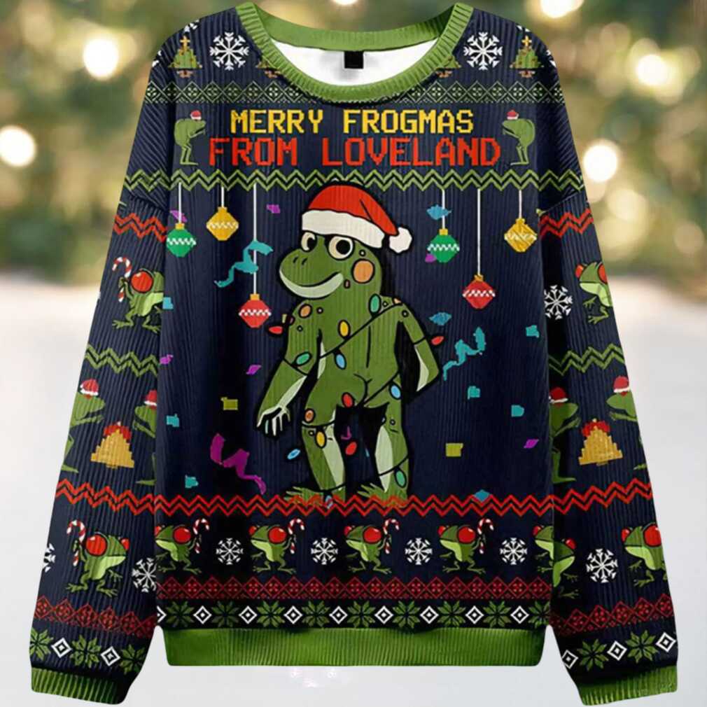 Merry Froghas From Loveland Ugly Christmas Sweater Merry Froghas From Loveland Ugly Christmas Sweater