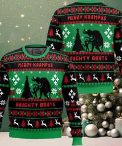 Merry Krampus Naughty Brats Ugly Christmas Sweater Merry Krampus Naughty Brats Ugly Christmas Sweater