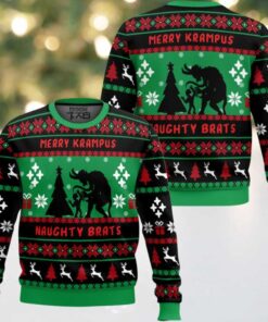 Merry Krampus Naughty Brats Ugly Christmas Sweater Merry Krampus Naughty Brats Ugly Christmas Sweater