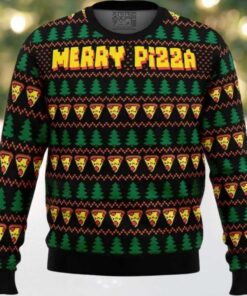 Merry Pizza Ugly Christmas Sweater