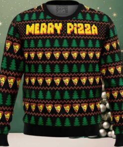 Merry Pizza Ugly Christmas Sweater