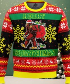 Merry Squatchmas Ugly Christmas Sweater