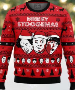 Merry Stoogemas 3 Stooges Ugly Christmas Sweater