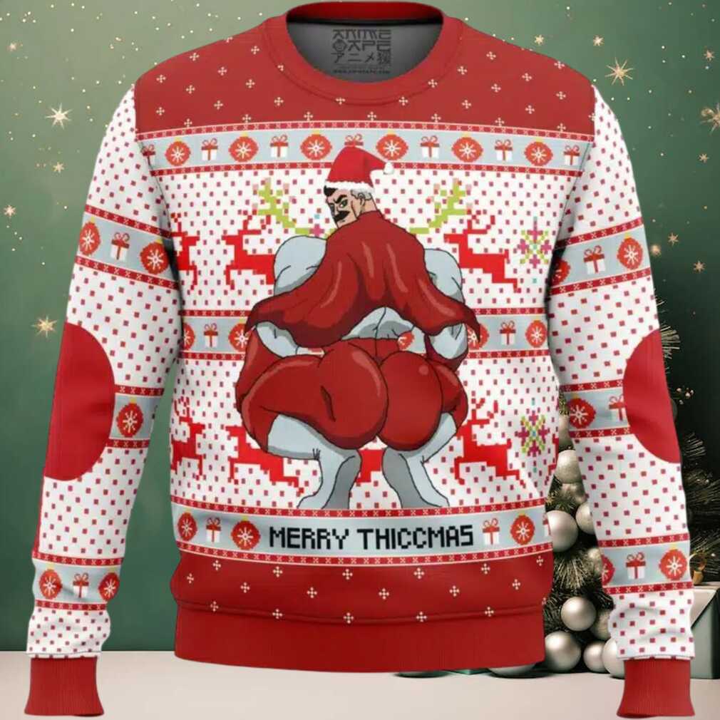 Merry Thiccmas Omni Man Invincible Ugly Christmas Sweater Merry Thiccmas Omni Man Invincible Ugly Christmas Sweater