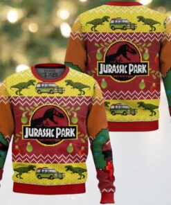 Merry Xmas Jurassic Park Ugly Christmas Sweater Merry Xmas Jurassic Park Ugly Christmas Sweater