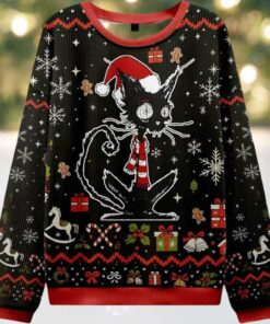 Messy Cat Ugly Christmas Sweater