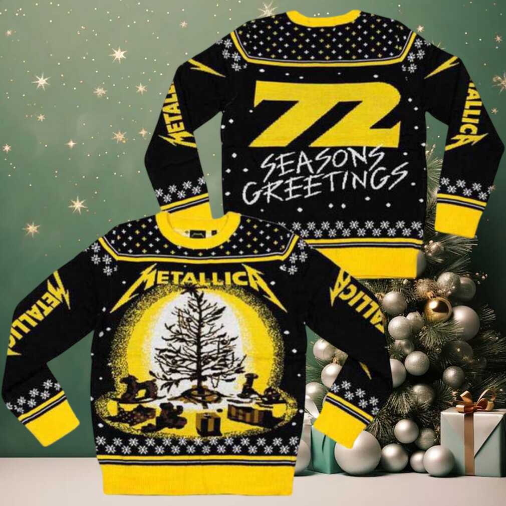 Metallica 72 Seasons Burnt Tree Xmas Gifts 2025 Ugly Christmas Sweater Metallica 72 Seasons Burnt Tree Xmas Gifts 2025 Ugly Christmas Sweater
