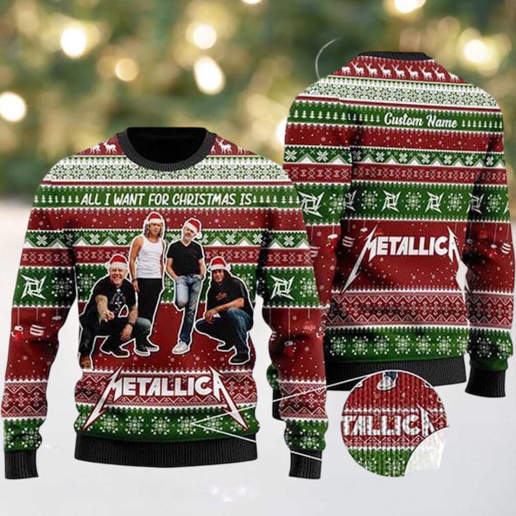 Metallica All I Want For Christmas Is Xmas 2025 Ugly Christmas Sweater Metallica All I Want For Christmas Is Xmas 2025 Ugly Christmas Sweater