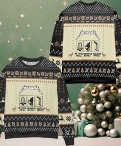 Metallica And Justice For All Xmas Gifts 2025 Ugly Christmas Sweater
