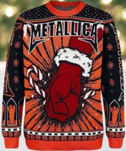 Metallica Heavy Metal Some Kind of Santa Ugly Christmas Sweater