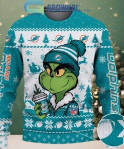 Miami Dolphins Grinch Stolen Christmas 2025 Grinchmas Ugly Sweater Miami Dolphins Grinch Stolen Christmas 2025 Grinchmas Ugly Sweater