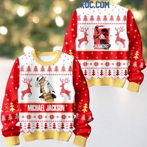 Michael Jackson Shamone Christmas 2024 Ugly Sweater