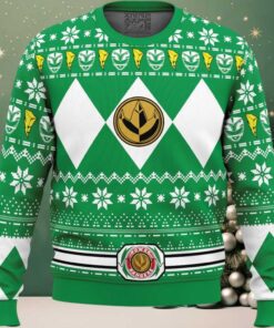 Mighty Morphin Green Ranger Power Rangers Ugly Christmas Sweater