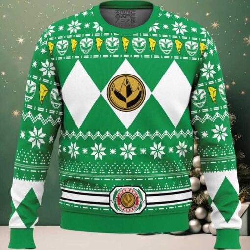 Mighty Morphin Green Ranger Power Rangers Ugly Christmas Sweater