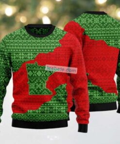 Minnesota Lover State Ugly Christmas Sweater Red Green Family