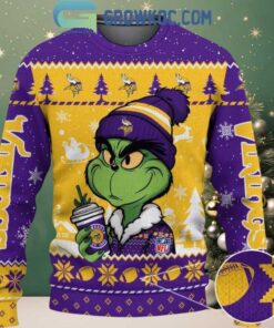 Minnesota Vikings Grinch Stolen Christmas 2025 Grinchmas Ugly Sweater Minnesota Vikings Grinch Stolen Christmas 2025 Grinchmas Ugly Sweater