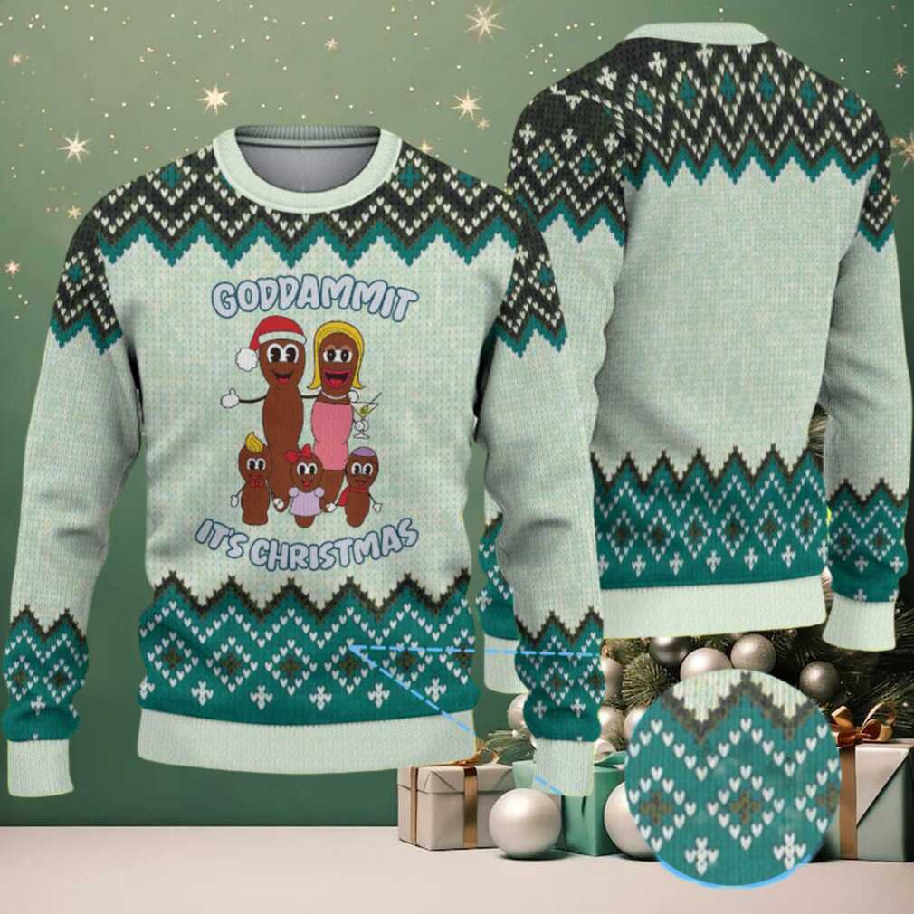 Mint Green & Black “Goddammit It’s Christmas” South Park Mr. Hankey Zigzag Pattern – Vintage Ugly Christmas Sweater Mint Green & Black “Goddammit It’s Christmas” South Park Mr. Hankey Zigzag Pattern – Vintage Ugly Christmas Sweater