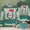 Cream and Blue Geometric Knit “Wu Tang Sleighin’ It Christmas Edition” Ugly Christmas Sweater
