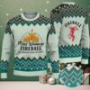 Red & Green Christmas Tree Pattern “Fireball Cinnamon Whisky & Grinch” Ugly Holiday Sweater