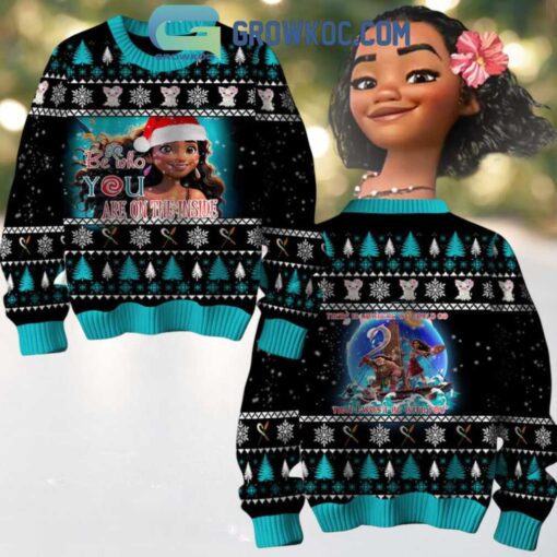 Moana Be Who You Are On The Inside Christmas Ugly Sweater