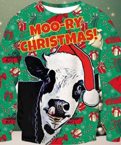 Moo ry Christmas Ugly Sweater