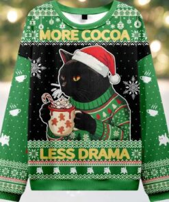 More Cocoa Less Drama Ugly Christmas Sweater