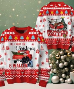 Morgan Wallen All I Want For Christmas Is Wallen 2025 Ugly Sweater