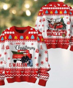 Morgan Wallen All I Want For Christmas Is Wallen 2025 Ugly Sweater