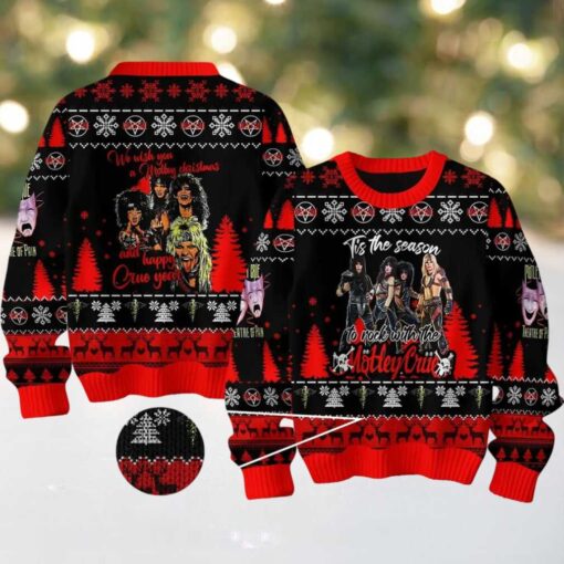 Motley Crue A Motley Christmas And Happy Crue Year 2025 Ugly Sweater