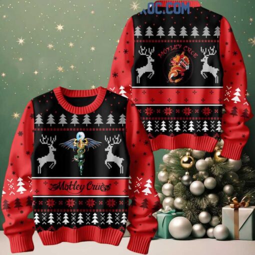 Motley Crue Don’t Go Away Mad On Christmas 2024 Ugly Sweater