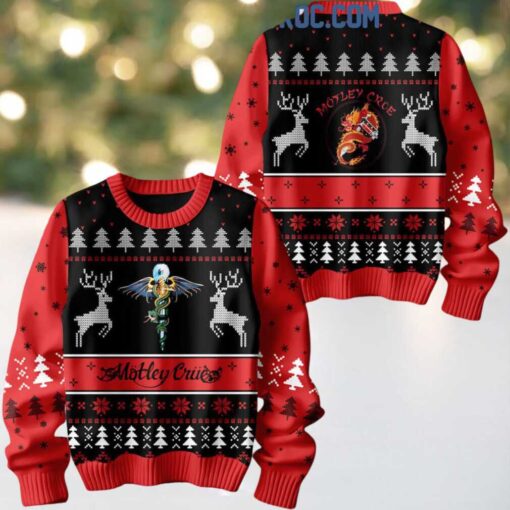 Motley Crue Don’t Go Away Mad On Christmas 2024 Ugly Sweater