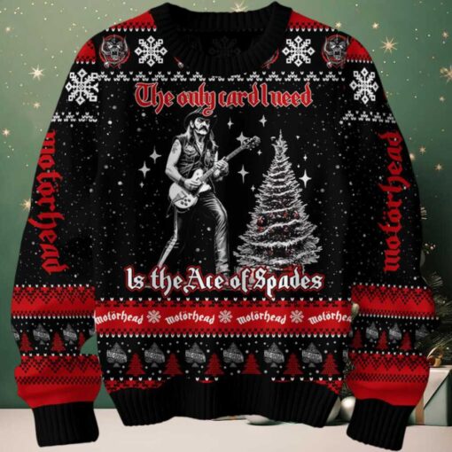 Motorhead The Only Card I Need Is The Ace Of Spades Christmas Ugly Sweater