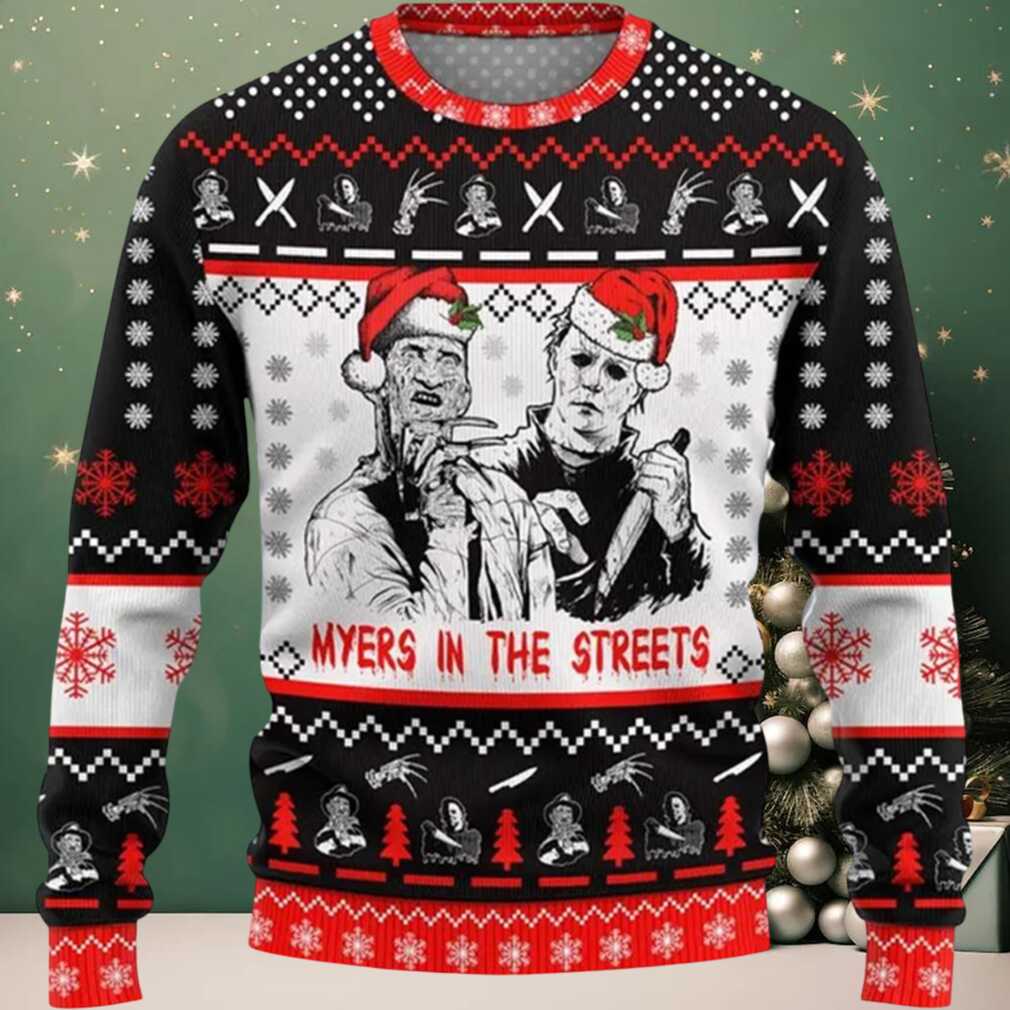 Myers In The Streets Ugly Christmas Sweater Myers In The Streets Ugly Christmas Sweater