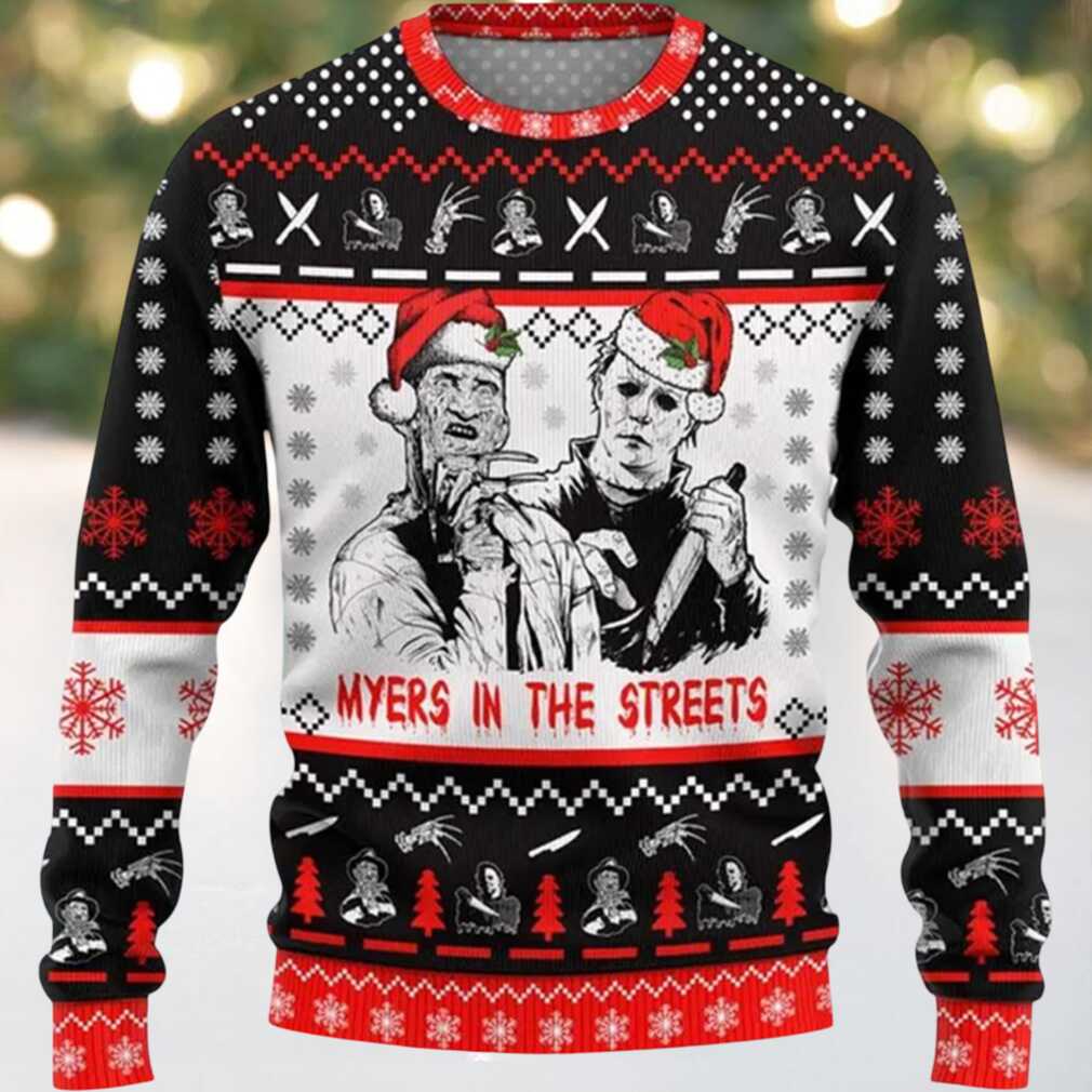 Myers In The Streets Ugly Christmas Sweater Myers In The Streets Ugly Christmas Sweater