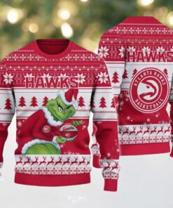 NBA Atlanta Hawks Grinch Stolen Ugly Christmas Sweater