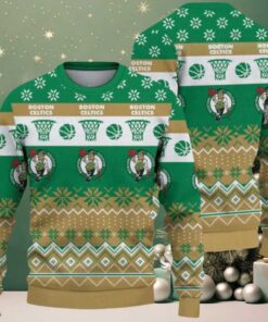 NBA Boston Celtics Holiday Hoop Dreams Ugly Christmas Sweater
