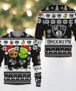 NBA Brooklyn Nets Holiday Heroes Ugly Christmas Sweater