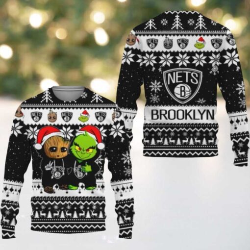NBA Brooklyn Nets Holiday Heroes Ugly Christmas Sweater