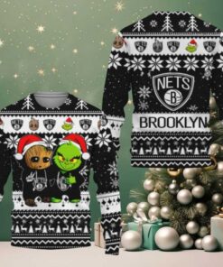 NBA Brooklyn Nets Holiday Heroes Ugly Christmas Sweater