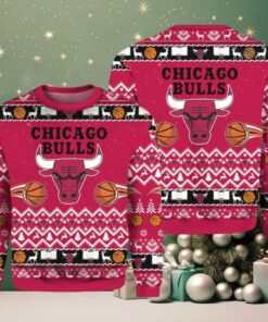 NBA Chicago Bulls Hoops & Holiday Cheer Ugly Christmas Sweater