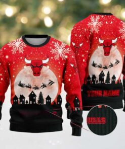 NBA Chicago Bulls Sleigh Ride Showdown Ugly Christmas Sweater