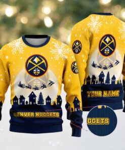 NBA Denver Nuggets Sleigh Ride Dunk Ugly Christmas Sweater