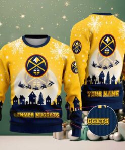 NBA Denver Nuggets Sleigh Ride Dunk Ugly Christmas Sweater